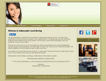 Tablet Screenshot of ambassadorlocalmoving.com